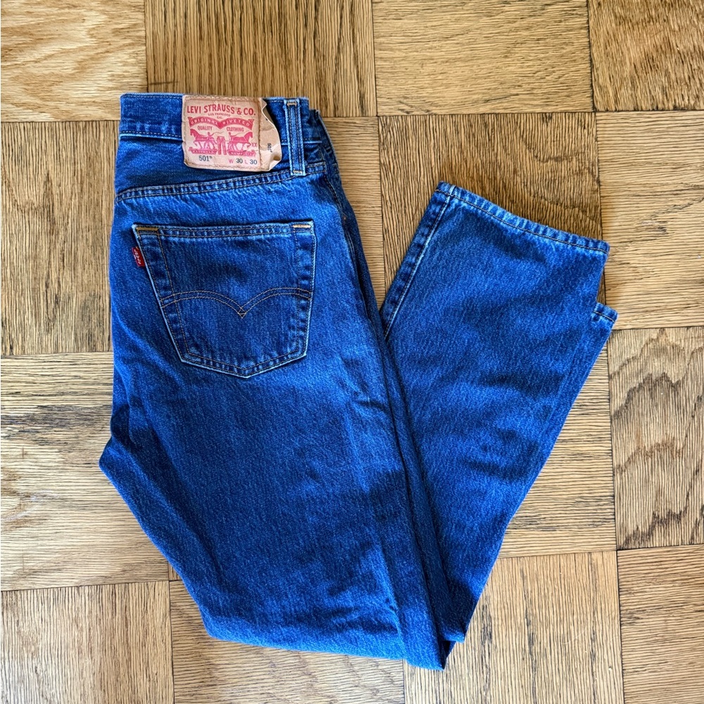 Levi's 501 Men's Medium Blue Jeans 30x30
